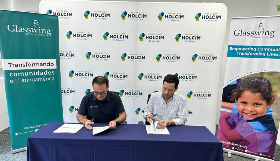 Fundación Holcim El Salvador y Glasswing International desarrollarán un diagnóstico participativo comunitario en las comunidades de Agua Fría y Las Quebradas, en Metapán, tras suscribir un convenio de colaboración.